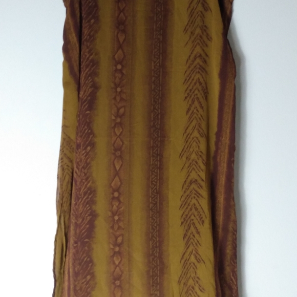 Kloz Studio 1X Tan Golden Midi Maxi Skirt Plus - Picture 2 of 8